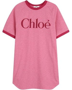 Chloé Vestito Maxi T-Shirt - Pink