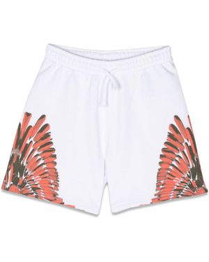 Marcelo Burlon Wings Sweatshorts - Bianco