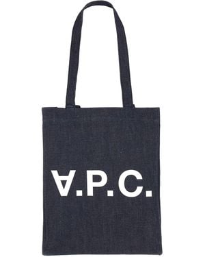 A.P.C. A. P.C. Denim Tote Bag - Blue