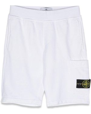 Stone Island Bermuda Sweatshirt - White
