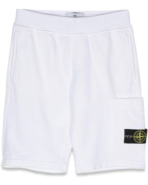 Stone Island Bermuda Sweatshirt - White