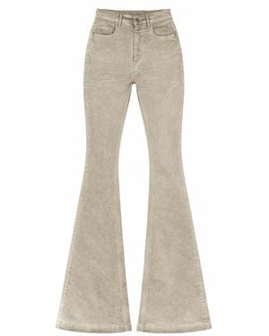Rick Owens Drkshdw Bolan Bootcut Sand Waxed Jeans - Grey