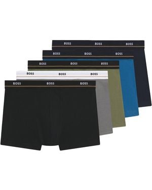 BOSS 5-Pack Boxer Con Logo - Black