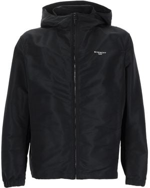 Givenchy Giacca "Windbreaker" Con Logo - Black