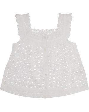 Bellerose Top Crochet - White