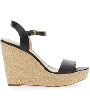MICHAEL Michael Kors Rope Platform Wedge Sandals - Natural