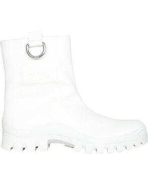 MSGM Mid-Calf Rain Boots - White