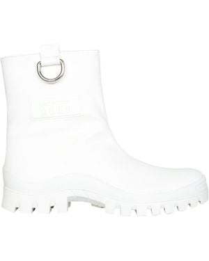 MSGM Mid-Calf Rain Boots - White