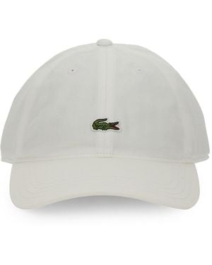 Lacoste Cotton Hat - White