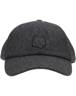 Maison Kitsuné Cappello Da Baseball "Fox Head" - Gray