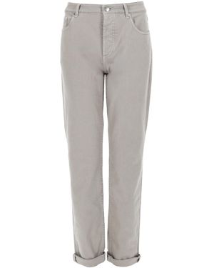 Brunello Cucinelli Cotton Denim Jeans - Grey