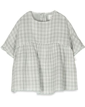 Teddy & Minou Checkered Dress - Gray