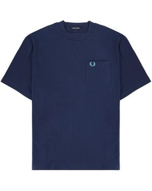 Fred Perry T-Shirt With Logo - Blue