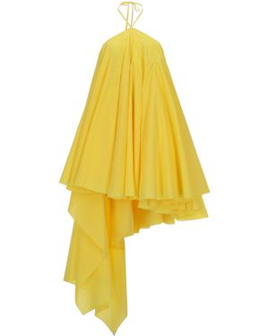 Jacquemus Asymmetric Trapeze Dress - Yellow