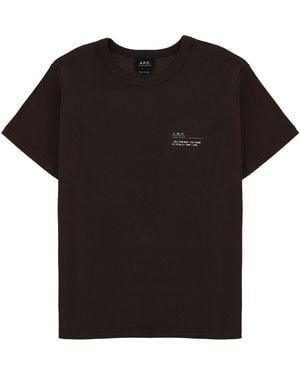 A.P.C. Logo Crew Neck T-Shirt - Black