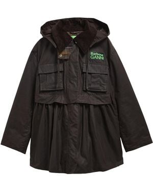 BARBOUR X GANNI "Barbour X Gannni" Coat - Black