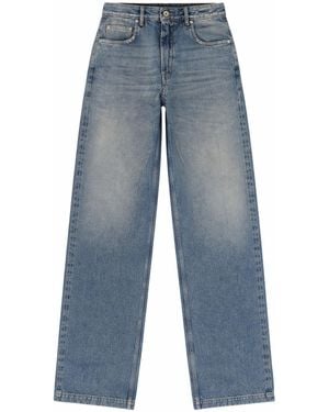 Rick Owens Straight High Rise Jeans - Blue