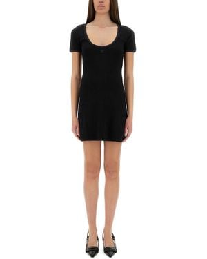 Courreges Holistic Contrast" Mini Dress - Black