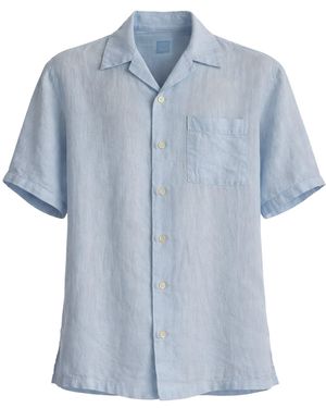 120% Lino Camicia - Blue