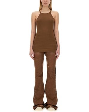 Rick Owens Racerback Tank Top - Brown