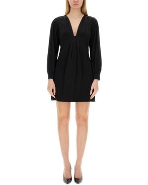 MICHAEL Michael Kors V-Neck Dress - Black