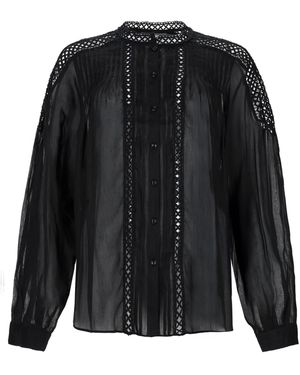 Isabel Marant Blusa "Polda" Plissettata - Black