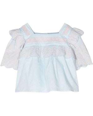 Stella McCartney Stella Mc Cartney Top Square Neckline Mc - Blue