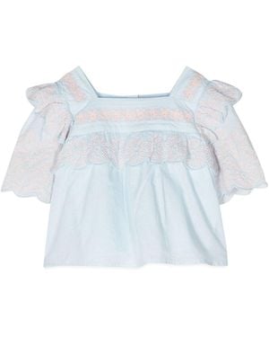 Stella McCartney Stella Mc Cartney Top Square Neckline Mc - Blue