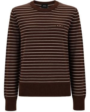 A.P.C. A. P.C. Maglia "Sima" - Brown