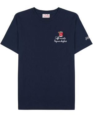 MC2 Saint Barth T-Shirt Con Ricamo - Blue