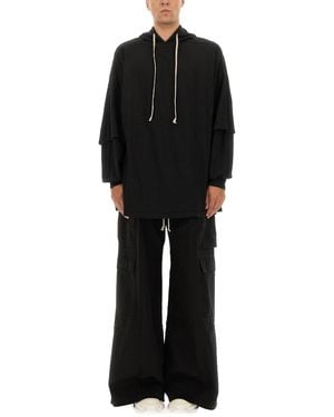 Rick Owens "Tommy Hustler" Hoodie - Black