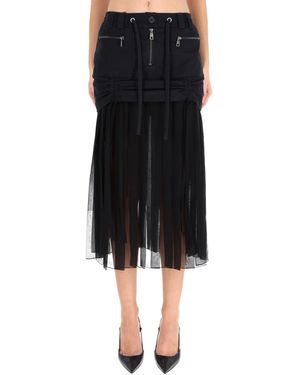 Dolce & Gabbana Dolce & Gabbana Silk Midi Skirt - Black