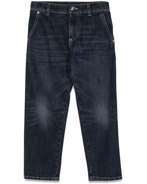 Versace Jeans With Embroidered Logo - Blue