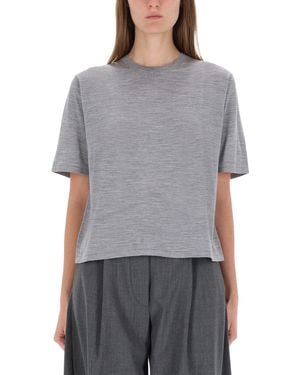 Theory Wool T-Shirt - Gray