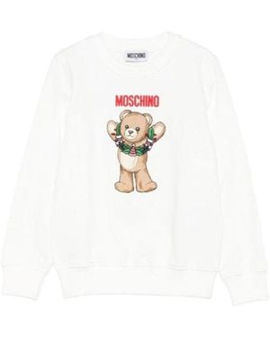 Moschino Jersey With Logo - White