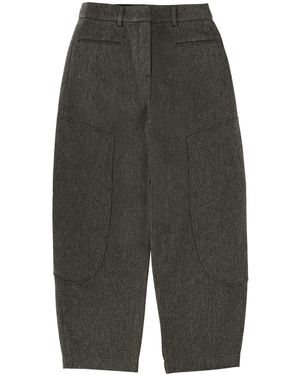 Ganni Pants "Mouline" - Gray