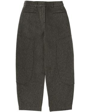 Ganni Trousers "Mouline" - Grey