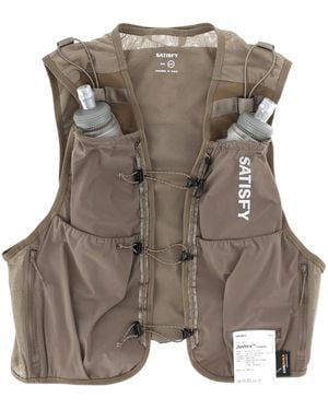 Satisfy Gilet "Justice Corduga Hydration" - Brown