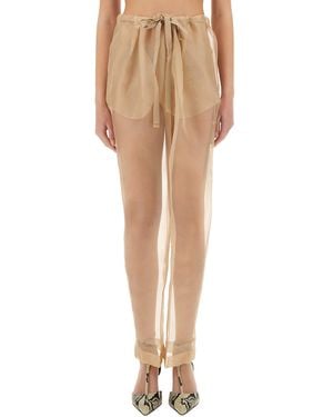 KHAITE Trousers Trenton - Natural
