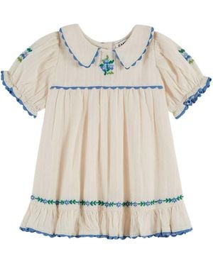 Emile Et Ida Vestito "Floreal" - White