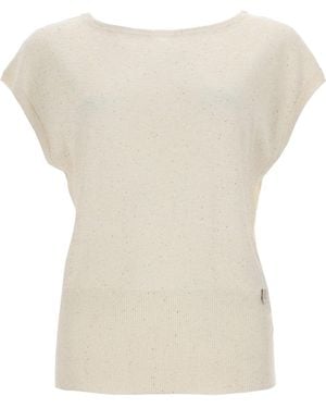 Herno Sequined T Shirt - White
