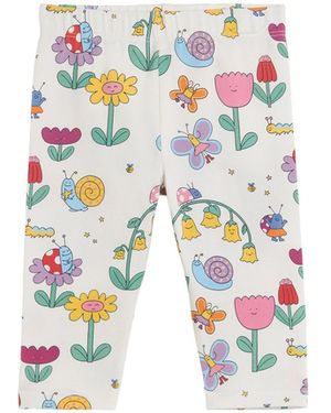 Stella McCartney Leggings "Flowers" - White