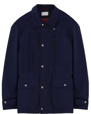 Brunello Cucinelli Wool Canvas Jacket - Blue