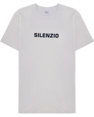 Aspesi Graphic Crew Neck T-Shirt - White