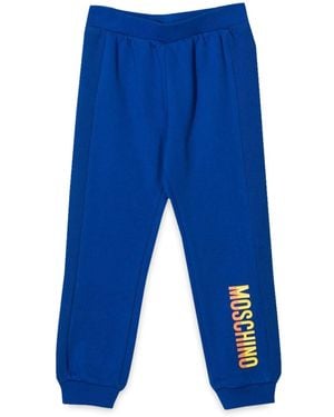 Moschino Logoed Trousers - Blue