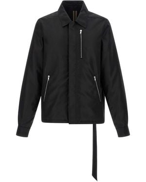Rick Owens Zipped Down Padded Jacket - Black