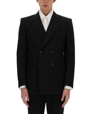 McQueen Double-Breasted Jacket - Black