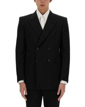 McQueen Double-Breasted Jacket - Black