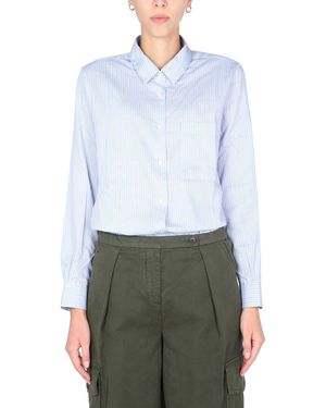 Aspesi Regular Stripes Shirt - Blue