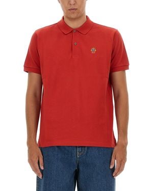 Bally Polo Con Logo - Rosso